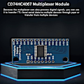 Miniatyrbilde 3 av 5: 10 stk. 16CH Analog Multiplekser Modul 74HC4067 CD74HC4067 Presis Modul Digital Multiplekser MUX B