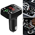 Miniatyrbilde 1 av 5: Trådløs Bluetooth Bil FM-sender 2 USB-lader Aux Adapter Håndsfritt Gratis Frakt