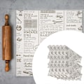 Miniatyrbillede 2 af 4: 50 ark bagepapir, fedttæt papir, brødindpakningspapir, dekorativt bagepapir til mad