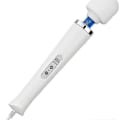 Miniatyrbillede 1 af 5: Wand Massager - Afslappende Massage Wand med Ledning - Vibration til Lindring af Spændinger i Ryg, Nakke og Muskler (1 stk. - hvid)