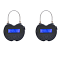 Miniatyrbild 1 av 5: 2x Smart Time Lock LCD-display Tidlås USB Uppladdningsbar Temporär Timer Hänglås Resa Elektronisk