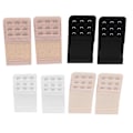 Miniatyrbilde 1 av 5: BH-forlenger 8 stk Kvinners Elastiske BH-forlengelsesstropper 3 rader for komfortabel passform