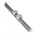 Miniatyrbillede 4 af 5: Lineære skinner og lejer, 1 stk. lineær styreskinne 500 mm + 2 stk. lineære lejer 12 mm glideblokke SBR12U