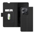 Fodral för Redmi Note 14 5G Korthållare Magnetflärp, Svart