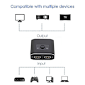 Miniatyrbillede 4 af 5: HDMI Splitter 8k Tovejs HDMI Switch Højopløsnings Video Adapter 2025th
