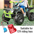 Miniatyrbild 5 av 5: Power Wheels-adapter kompatibel med batteri med kabelhärsanslutning 12AWG-kabel med 40A-säkring kompatibel med Peg-Perego
