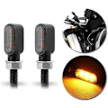 Miniatyrbillede 1 af 5: 2 STK Mini Motorcykel Blinklys Indikator Lys Til 12V Motorcykel Blinklys Indikatorer Blinklys