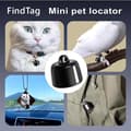 Mini GPS Tracker - Pet Tracker - Locate Pets - Worldwide Tracking at No Cost - Lightweight Design - Black