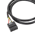 Pikkukuva 3 / 5: USB 9-nastainen uros - Emolevä USB C -uros -sovitinjatkokaapeli Type C -kaapeli