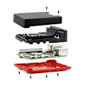 Miniatyrbillede 2 af 5: For 5 NEO 5 Aluminiums Kabinet med PWN Blæser Passiv Køling Finner Udstødningsventil til RPI 5 Kabinet
