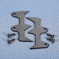 Miniatyrbilde 4 av 5: 1 sett Motorsag Bumper Spike m/skruer passer Husqvarna 36 41 136 137 141 142 Erstatning 530014381 Hageverktøy Reparasjonsdeler 2025th