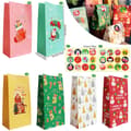 Julklappspåsar med 24 Set Juldekaler Adventskalender Godispåsar - MC2-160