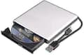 Extern Blu-ray DVD-enhet 3D, USB 3.0 och Typ-C Blu-ray CD DVD-läsare Slank Optisk Bärbar Blu-ray-enhet för Macbook OS Windows XP/7/8/10, Laptop PC