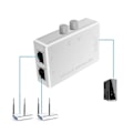 Miniatyrbild 4 av 5: RJ45 Nätverk Switch 2 Port LAN Ethernet Nätverksbox Switch RJ45 Splitter Dubbel 2-vägs Port Manuell Sh