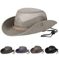 Solhatt UV-beskyttelse bøttehatt sommerhatter (khaki)