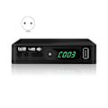 Miniatyrbilde 4 av 5: HD99 FTA HEVC 264 DVB T2 Digital TV-tuner 264 TV-mottaker Full HD DVBT2 Videodekoder EU-plugg