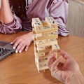 Miniatyrbild 5 av 5: Super Naughty Block Tower Game - Valentinsdejtnatt Staplingsblock 48st