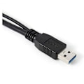 Pikkukuva 3 / 4: A Double A Micro USB B 3.0 Y-kaapeli Siirrä kiintolevyn kaapeli musta