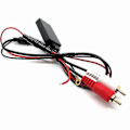 Miniatyrbilde 2 av 5: Universal Bluetooth Aux Mottakermodul 2 RCA Kabeladapter Bilradio Stereo Trådløs Lydinngang M