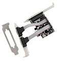 Miniatyrbillede 1 af 4: PCI-E til 2 Seriel Kort 1 Parallel Port Kort Desktop PCI Udvidelseskort LPT Port Adapterkort