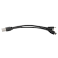 Miniatyrbillede 2 af 5: 3 stk. 3,7V 600mAh UAV Lithium Batteri Høj Kapacitet Quadcopter Lithium Batteri Med Ladekabel til E58 E68 JY109 998PRO