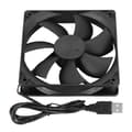 Router Køleventilator, DIY PC Køler TV Boks Trådløs Køling Støjsvag Lydløs DC 5V USB Strøm 120mm Ventilator(Sta