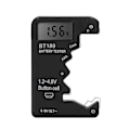 Miniatyrbild 1 av 5: Batterikontroll Kapacitetstestare Mätare Digital Display Verktyg för AA AAA 6F22 9V 1.5V Svart