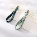 Miniatyrbillede 5 af 5: Blød Makrame Nøglering Boho Håndlavet Armbånds Nøglering Country Stil Håndledsrem Håndlavet Holder Til Kvinder