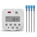 1 Sekunds Intervall 12V Digital LCD Timer Switch 7 Veckovis Programmerbar Tidsrelä Programmerare CN101S