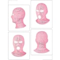 Miniatyrbild 5 av 5: 3 st 3-håls hel ansiktsmask vinter utomhus sport stickad ansiktsmask skidhuvudband