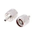 Miniatyrbilde 4 av 5: 10 stk. N Hannplugg Krimp Rg58 Rg142 Lmr195 Rg400 Koaksialkabel Rett Kobling