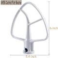 Miniatyrbillede 2 af 5: Kompatibel med 4,5-kvarts Mixer Belagt Fladpisker og Tilt Head Stand Mixer Piskeris