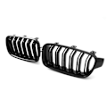 Miniatyrbillede 4 af 5: Bil Grill Blank Sort til 3 F30 F31 F35 2012-2018 Dobbelt Bar Opgraderet Version Midter Grill