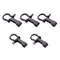 Miniatyrbild 1 av 5: Justerbar spänne legering shackle justerbar D-ring shackle legering shackle, D-ring glidande spänne, 5-delad shackle set, (svart)