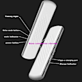 Miniatyrbillede 2 af 5: Pudehøjttaler - Knogleledende trådløs Bluetooth-søvnhjælp, stereo trådløst Bluetooth-headset