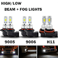 Pikkukuva 2 / 5: 6X Combo LED-ajovalot Polttimo Sumuvalo H11 9006 9005 HID