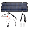Miniatyrbillede 1 af 5: 12V 60W Solpaneler Oplader Bil Motorcykel Løbehjul Bærbar Solpanel Biloplader Batteri Effektiv Vedligeholdelse