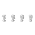4X Skum Mannekeng Hode Modell Solbriller Brille Stativ Hatt Cap Display Holder Headset Mannekeng Hode