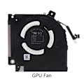 Miniatyrbillede 3 af 5: Laptop CPU GPU Køleblæser til X15 R1 Blæser RTX30 ND85C37/8