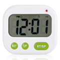 Miniatyrbild 3 av 5: Digital väckarklocka med LCD-skärm, vibration och bakgrundsbelysning - Elektronisk kökstimer
