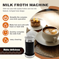 Miniatyrbilde 4 av 5: Ny Automatisk Varm og Kald Melkeskummaskin Hjemme Cappuccino Kaffemaskin Tilbehør Melkeskummer, E