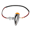 Miniatyrbilde 4 av 5: 4 stk/sett Krom Motorsykkel - Blinklys Indikatorlys Lampe Universal for ///