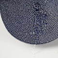 Pikkukuva 4 / 5: Pyöreät tablettien setti, 6 kpl, halkaisija 38 cm, kudotut lämmönkestävät pestävät pöytätabletit kotiin, keittiöön, ruokapöytään, ulos, juhliin, laivastonsininen