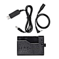 Miniatyrbillede 4 af 5: -E10 5V USB Dummy Batteri DC Koblingsadapter (Erstatning for LP-E10) til Rebel T3/T5/T6/T7/T100