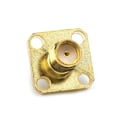 Miniatyrbillede 3 af 5: 10 stk. SMA Hun Chassis Panelmontering 4 Hul Post Terminal RF Konnektor Koaksial A