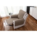 Miniatyrbild 4 av 5: 1-sits Relax Fåtöljöverdrag, Vattentätt Recliner Skydd Soffaöverdrag för Sovrum Khaki 55200