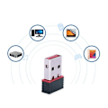 Miniatyrbilde 3 av 4: RTL8188FTV 150Mbps USB WiFi Trådløs Adapter Mini Nettverksdongle IEEE 802.11n Datamaskinnettverk