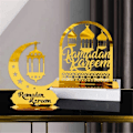Pikkukuva 2 / 5: Ramadan Kareem Akryylikoristeet Kulta Kuu Tähti Lyhty Eid Mubarak Koristeet C