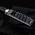 Pikkukuva 3 / 5: TYPE-C - SATA3.0 5 Portin Adapterimuunninkortti 6Gbps USB10G JM575+JMS580 SATA SSD HDD -laajennukseen