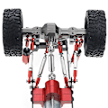 Miniatyrbilde 5 av 5: for C14 C24 C24-1 B14 B24 1/16 RC Bil Oppgraderingsdeler Metall Trekkstang Styrekobling Stangsett Tilbehør